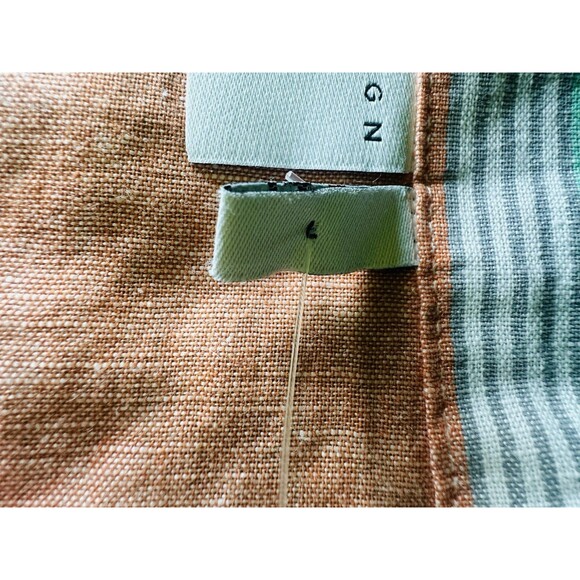 Asos Design Boxy Colorful Stripe Linen Blend Button‎ Up Shirt Men's LARGE NWT - Picture 5 of 8